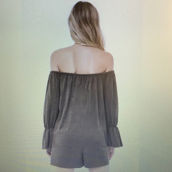 Off-The-Shoulder Romper - Picture 2 of 3